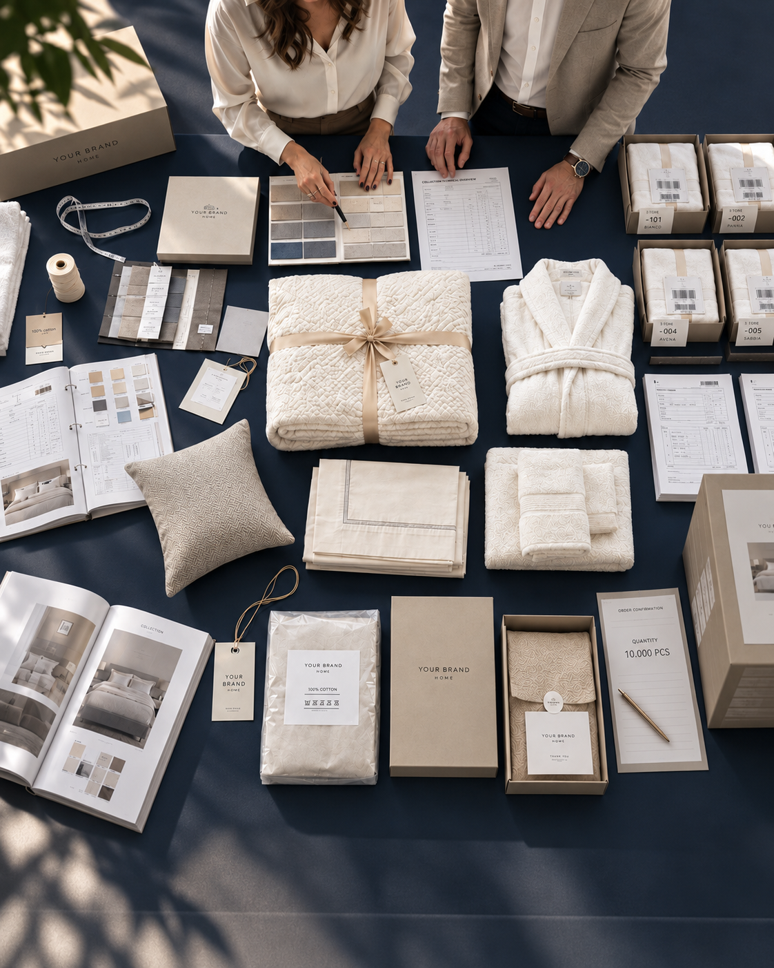 Controllo qualità su campioni, packaging e documentazione di fornitura