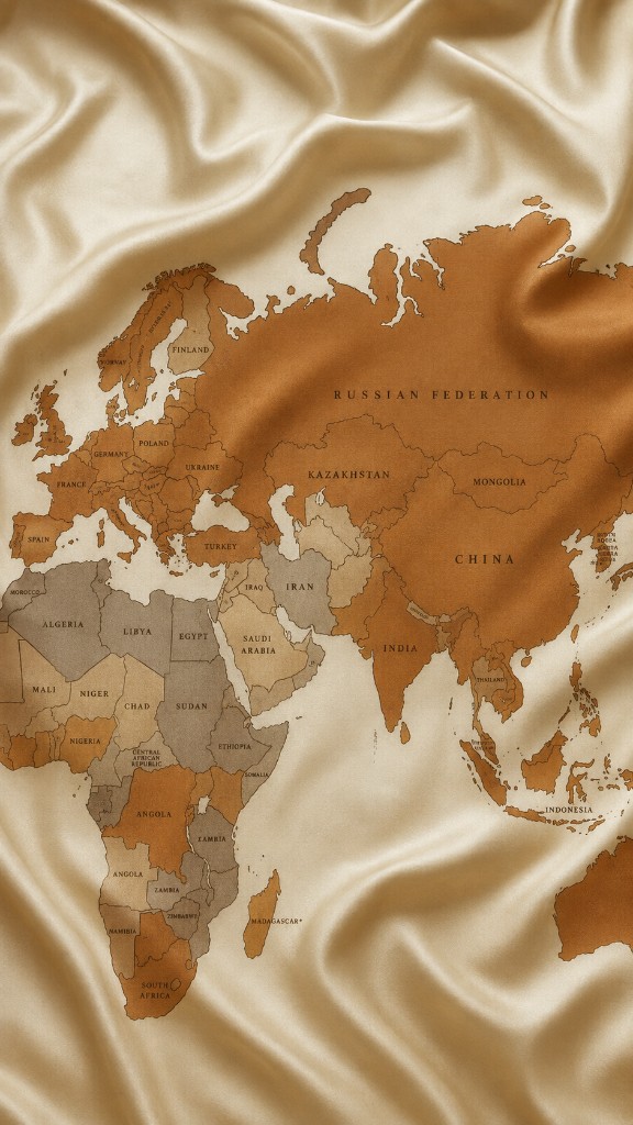 Mappa tessile della rete produttiva internazionale Fratelli Ambrosio